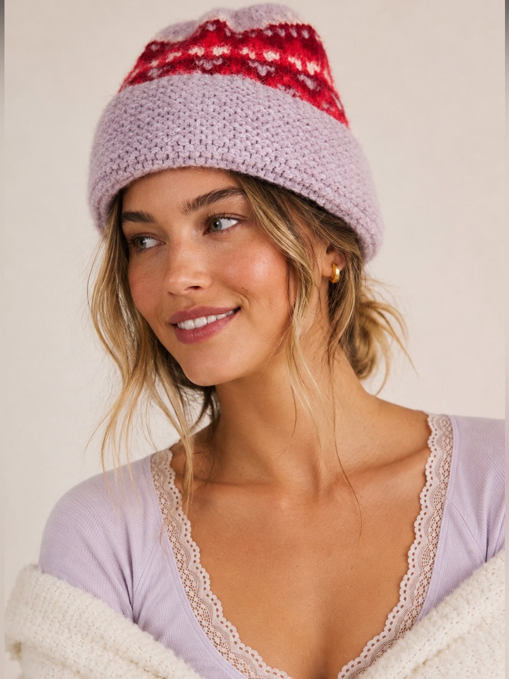 Free people Coming Home Fairisle Beanie